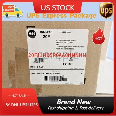 20F11ND5P0AA0NNNNN AB PowerFlex Air Cooled 753 AC Drive NEW US Free Tax