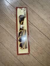 Vintage 1975 GOODY Mock Tortoise Super Comb 6.5" Brown 549, Made In USA