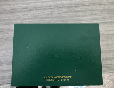 Rolex Green Leather Single Watch Presentation Box Case 1 Watch MPN 39139.04