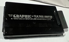 Graflex Graphic 2 1/4 x 3 1/4 Film Pack Adapter Rochester NY 1232 w/ Slide