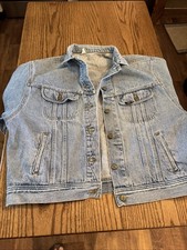 Vintage Lee Riders Denim Jean Jacket Made In USA Classic Blue Mens XL See pic