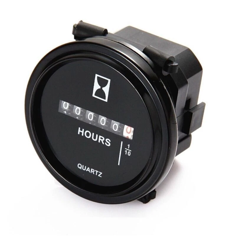 8~80V Car Gauge Meter Car ATV Boat Engine Mechanical Round Hour Meter Waterproof - Image 2 of 4