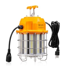 100 Watts LED Temporary Work Light, Durable Jobsite Lighting, Stainless Steel