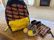 Stranger Things Backpack and Sk8-Hi shoes with drawstring accessory bag