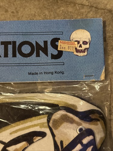 Vintage NOS Gelenkskelett Halloween Dekoration Tür Wand geringe Gebrauchsspuren - Bild 4 von 9