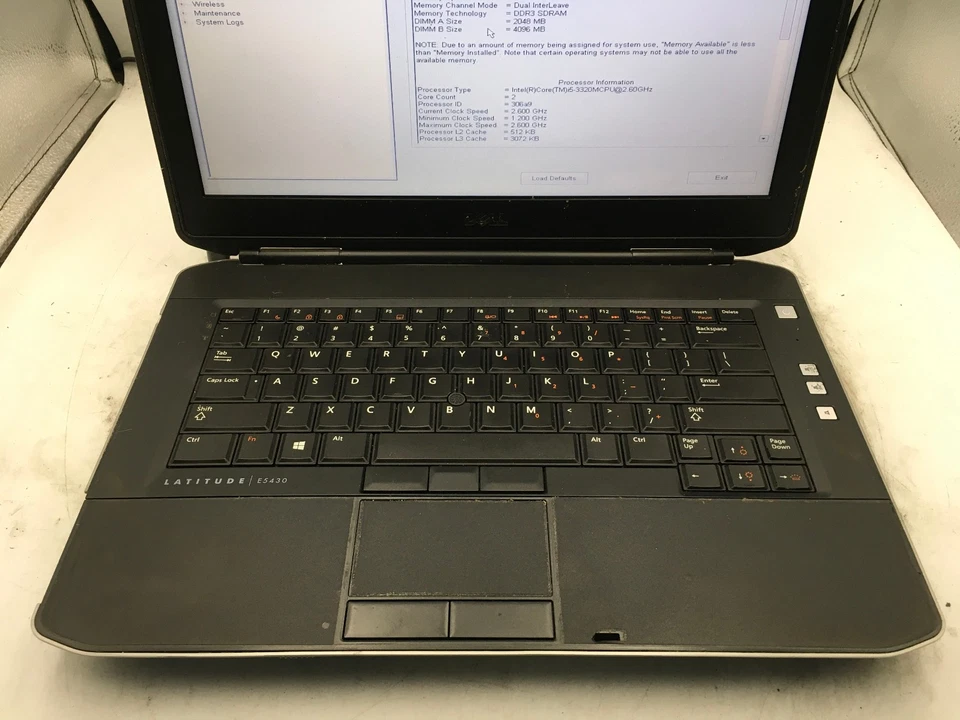 DELL LATITUDE E5430 - BOOTS TO BIOS - INTEL I5 3320M - 6GB RAM - NO OS -READ- BB - Image 3 of 4