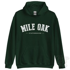 MILE OAK STAFFORDSHIRE HOODIE Fazeley Lichfield England college varsity style