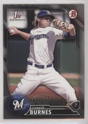 2016 Bowman Draft Draft Picks Silver 365/499 Corbin Burnes #BD-89 xi6