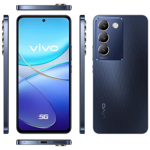 Smartphone Vivo V40 SE 5G 256GB crystal black nero - Foto 1 di 6