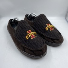 Iowa State Cyclones Original Comfy Slippers Embroidered Plaid Insole Size 9-10