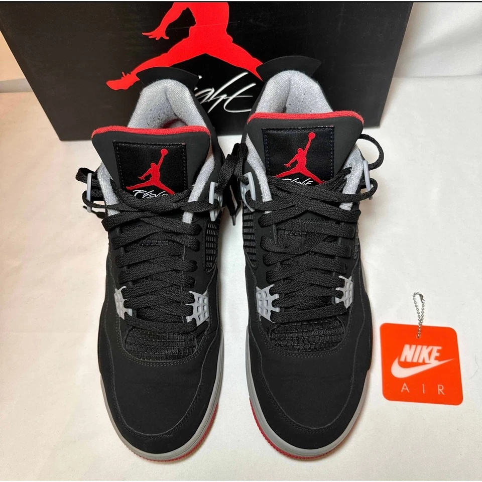 Talla 11 - Zapatos para hombre Nike Air Jordan 4 Retro OG Bred 2019 - Se envía ahora Foto 4 de 4