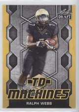 2018 Leaf Draft TD Machines Gold Ralph Webb #TD-15 1p1