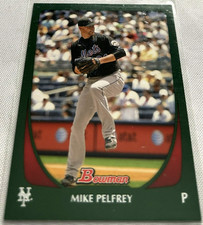 2011 Bowman Baseball Mike Pelfrey New York Mets Green Parallel #24 #d 179/450