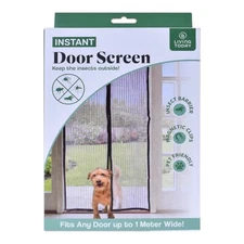 Magic Magnetic Door Mesh Net Fly Screen Mosquito Bug Curtain Hands Free Black AU