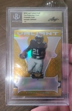 2018 Leaf Valiant - Kerryon Johnson Pre Production Proof Prismatic Gold 1/1