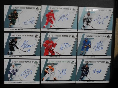 49x 2022-23 Upper Deck SP Authentic Sign of the Times Hockey Auto Lot / near Set