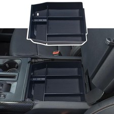 Zxiaochun Black Center Console Organizer Tray for Ford F150