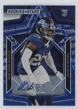 2023 Panini Rookies & Stars True Blue Signatures 56/99 Deonte Banks Auto 0s55