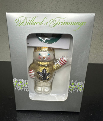 2012 MR. BINGLE SAINTS ORNAMENT Maison Blanche DILLARDS New Orleans Fleur De Lis