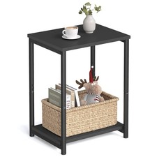 Small Black Side Table, End Table for Living Room, Bedroom, Office
