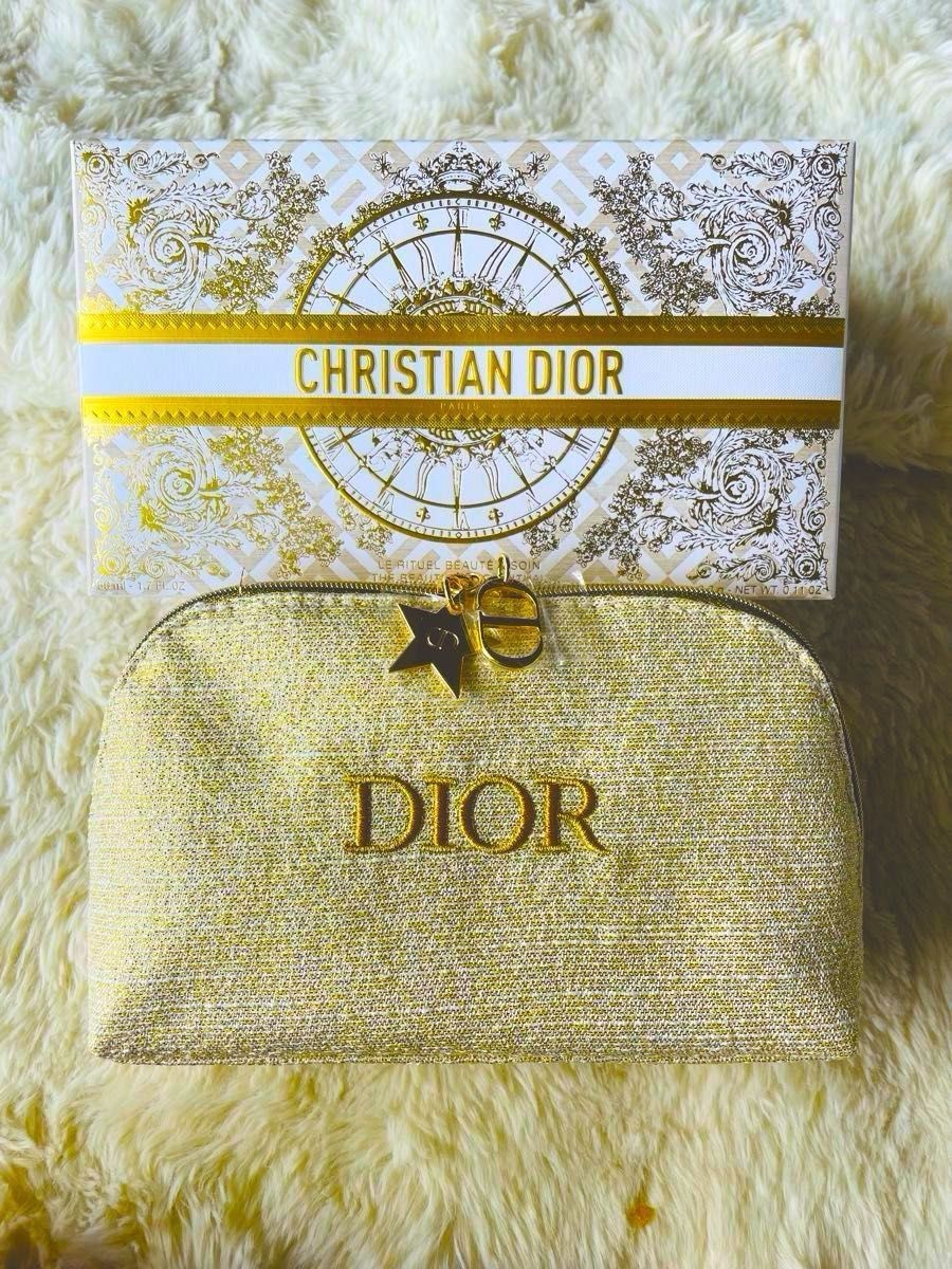 Dior Holiday 2024 Gold Pouch Unused Christmas Gift 044