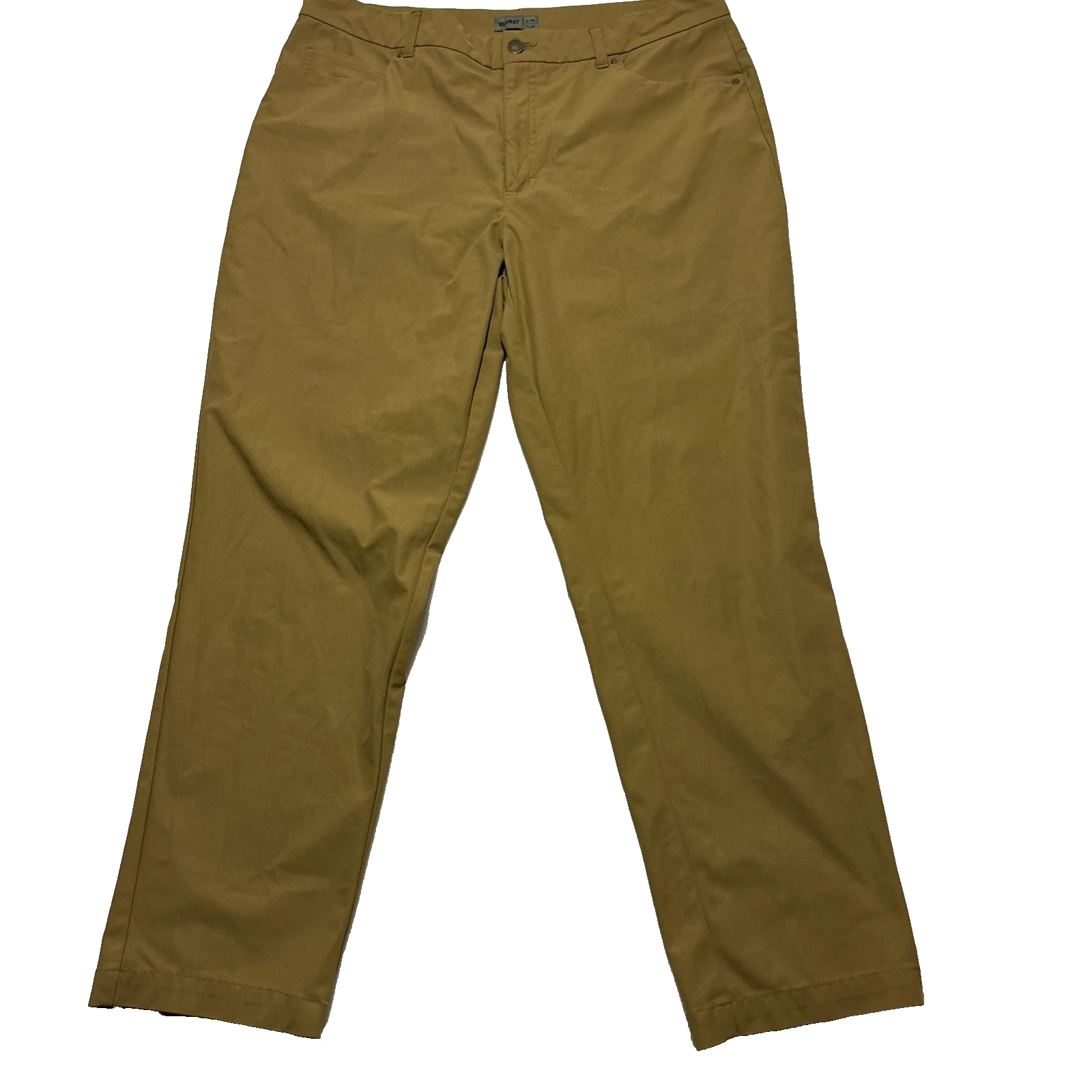 VRST Pants Mens 38x32 Khaki Limitless Slim 5 Pocket Golf Performance Stretch