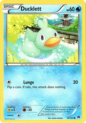Ducklett - 36/122 - Common - Lightly Played