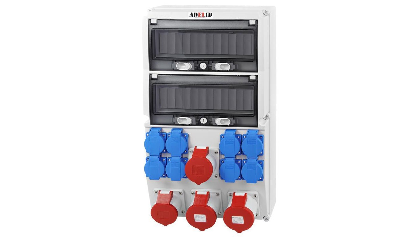 26M construction distributor 2x32A/5P 2x16A/5P 8x230V RSX228