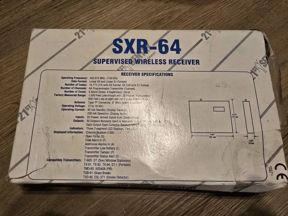 Linear SXR-64 21st Sentry Supervised Wireless Receiver (sxr-64a) (ssr00064) ~ o - Image 2 of 2