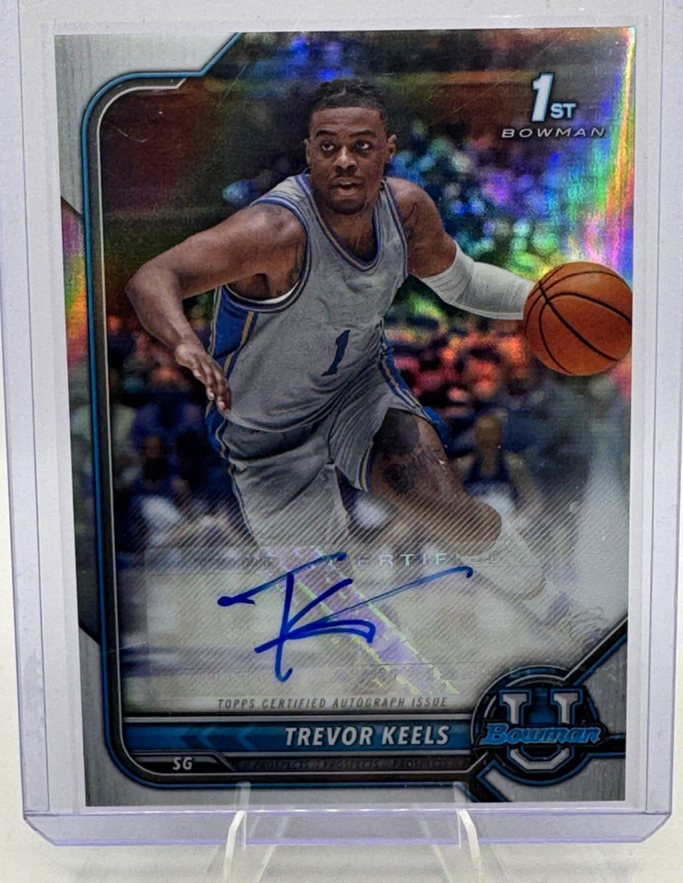 Trevor Keels 2021-22 Bowman U Basketball - Auto Rookie Card# BCPA-TK