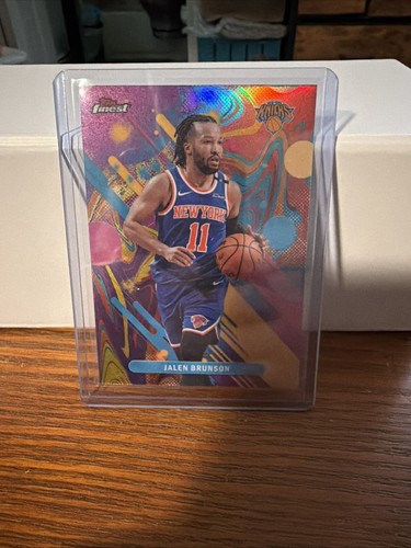 2026 Topps Finest Jalen Brunson #26 Oil Spill New York Knicks NBA Basketball
