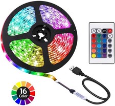 3.28 feet USB LED Strip Lights, DIY Indoor Decoration, feet, Multicolor