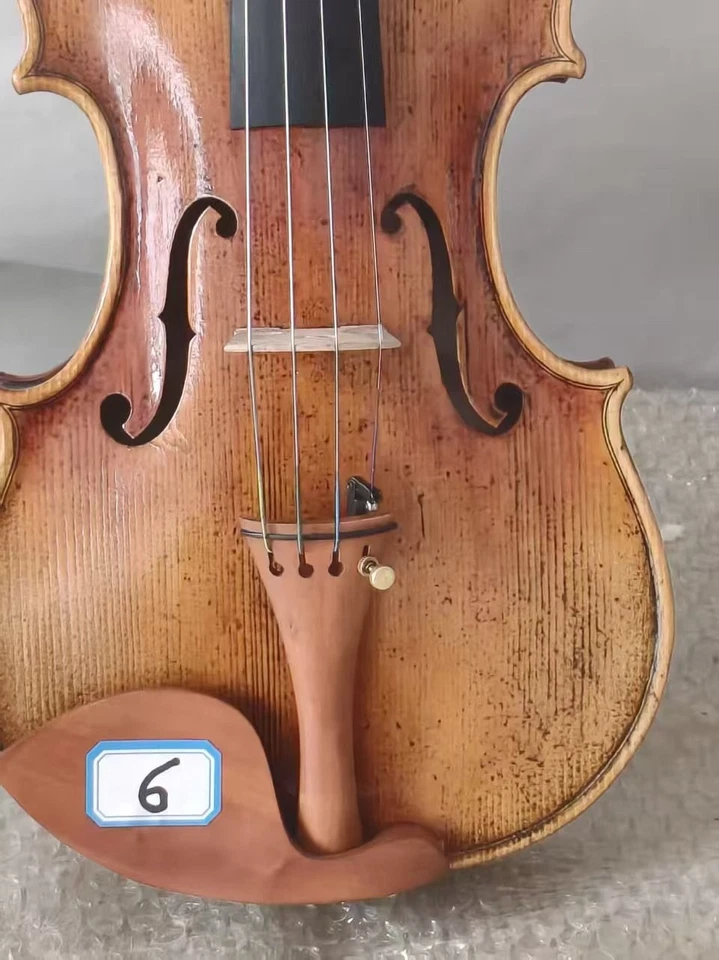 4/4 violin Amati model 1566 solid Flamed maple back spruce top have Made No 6 - Image 4 of 4