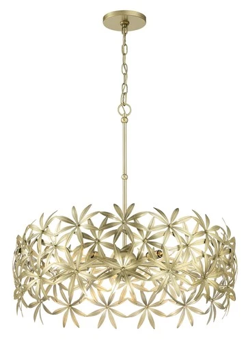 Minka Lavery 2145 Flower Child 5 Light 26"W Pendant - Ambry Gold - Picture 4 of 12