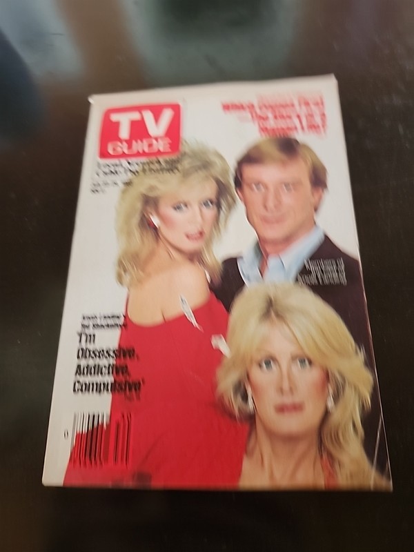 JULY 23-29 1983 TV GUIDE, 'KNOTS LANDING', TED SHACKLEFORD, DONNA MILLS, VAN ARK