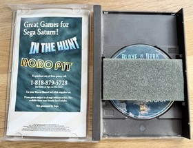 SEGA Saturn Console - Black MK-80000 2 Controllers & 8 Games Lot VIRTUA COP