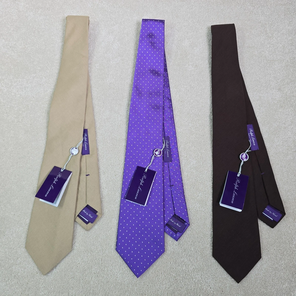 美品 Ralph Lauren Purple Label 伊製 シルクニットタイ 25+ Ralph Lauren Purple Label Men's Ties for sale | Updated Oct 2026
