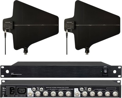 UHF Active Directional Antenna Power Distribution System for SHURE Wireless Micr