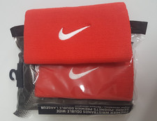 Nike Tennis Double-wide Wristbands Unisex Red White PAC294-627Dri fit
