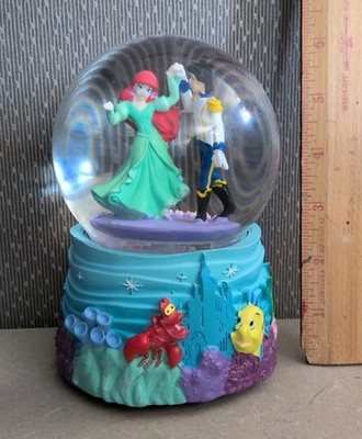 Disney Little Mermaid Snow Globe Music Box Part of Your World Kcare