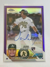 ⚾ 2023 Topps Chrome Baseball Rookie Purple Auto #90A-JDI Jordan DIAZ #/250 ⚾