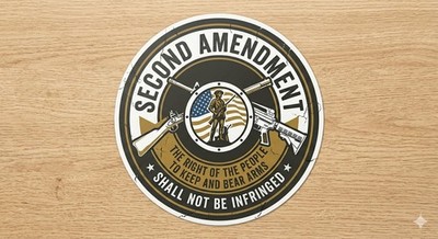 Second Amendment Decal Sticker Phone Laptop 