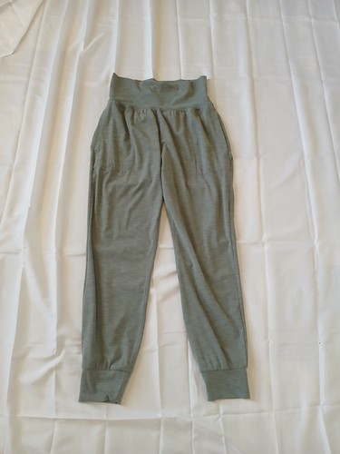Athleta Salutation Jogger Womens Small Sage Green Gray Heather Yoga Pants