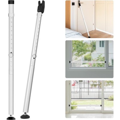 2 PACK Metal Door Brace Big Jammer Security Home Bar Lock Apartment Hotel House