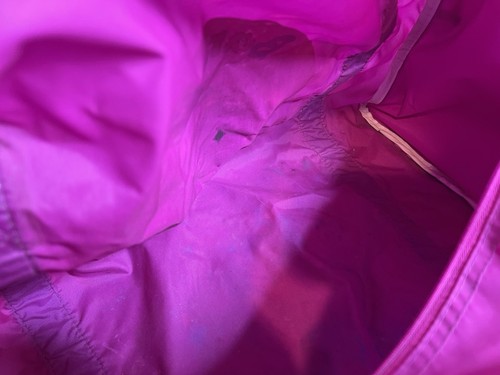 Vintage 90's Nostalgic Barney The Dinosaur Graphics Purple/Green Tote/Duffle Bag - Picture 12 of 13