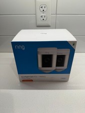 Ring Spotlight Cam Plus Camera Indoor/Outdoor Wireless Pack of 2 Battery New