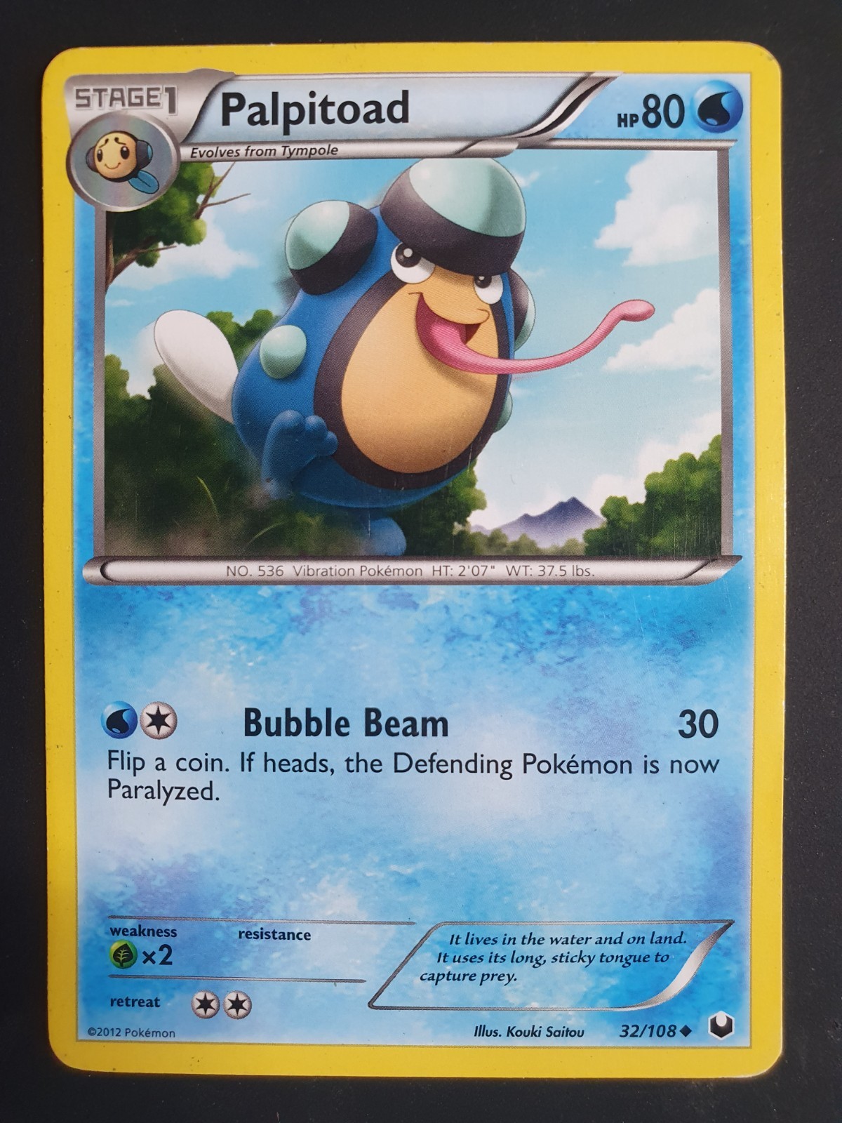 Palpitoad 32/108 - Dark Explorers Set - Pokemon Card - Lightly Played