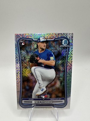 Trey Yesavage 2026 Bowman Chrome Mega Box Mojo Refractor #41 Rookie RC Toronto