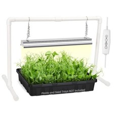 Grow Lights for Seed Starting, 2FT LED Full Spectrum White Light with Timer