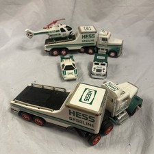 HESS Vintage COLLECTION LOT Of 5 Vehicles Trucks HelicopterNO BOX Not Tested G3